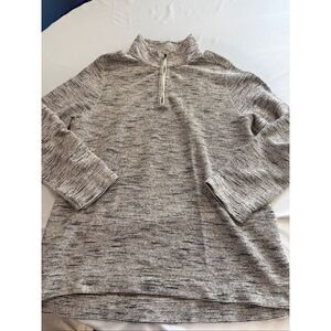 Fat Face Men’s 1/4 Long Sleeve Oatmeal Sweater Size XL